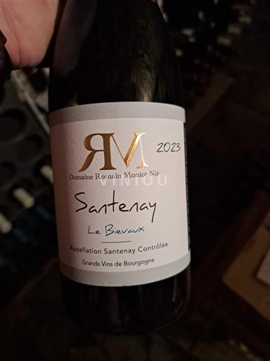 Bourgogne Santenay Domaine Romain Moniot-Nié Le Bievaux 2023