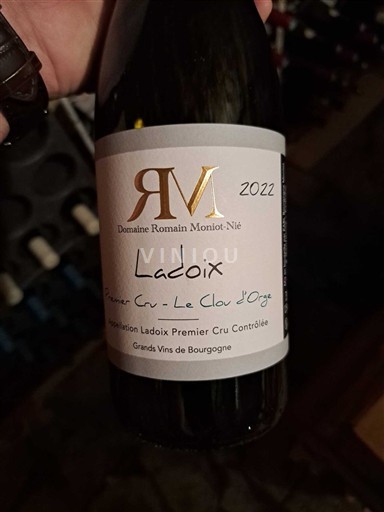 Bourgogne Ladoix Premier Cru Domaine Romain Moniot-Nié Premier Cru - Le Clou d'Orge 2022