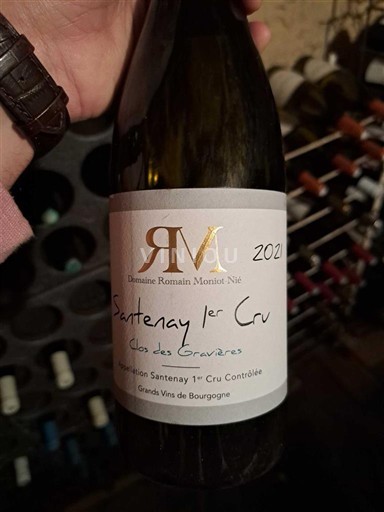 Bourgogne Santenay Premier Cru Domaine Romain Moniot-Nié Clos des Gravières 2021