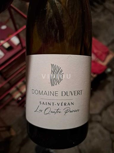 Wines Blanc sec Les Quatre Poiriers Domaine Vert 2023 France Burgundy Saint-Véran AOC