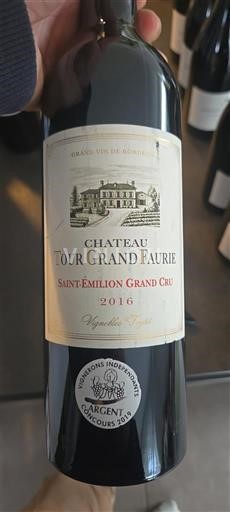 Bordeaux Saint-Émilion Grand Cru Grand Cru Château Tour Grand Faurie 2016