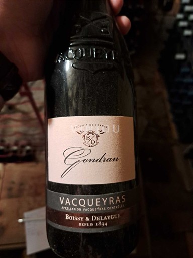 Valle del Rodano Vacqueyras Boissy & Delaygue Gondian 2018