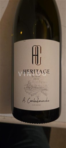 Rhônevallei Côtes-du-rhône A. Combelinanche Heritage Blanc 2022