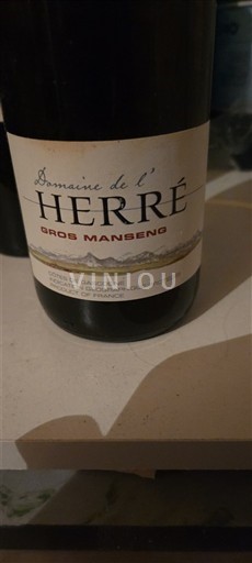 Sudoeste Côtes de Gascogne Domaine L'Herré Gros Manseng 2019