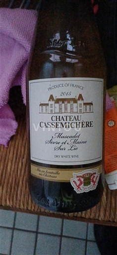 Vallée de la Loire Château Cassemichère 2015