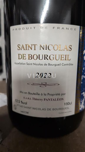 Loirevallei Saint-Nicolas-De-Bourgueil E.A.R.L. Thierry Pantaléon 2022