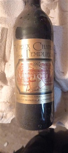 Víno Rouge sec Château Vieux Château des Templiers 1992 Francie Bordeaux Pomerol AOC