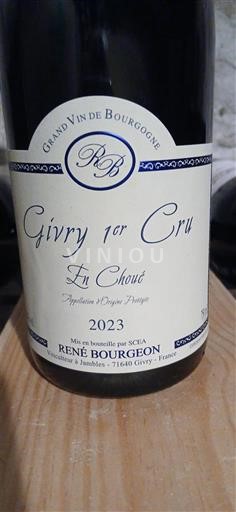 Burgundi Määrittelemätön Premier Cru René Bourgeon En Choué 2023