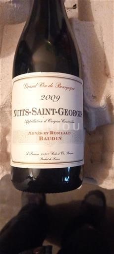 Bourgogne Nuits-saint-georges Agnès et Romuald Baudin 2009