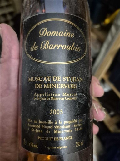 Languedoc Muscat-de-saint-jean-de-minervois Domaine Barroubio 2005