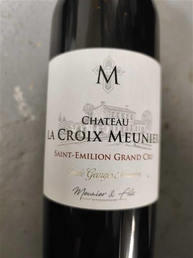 Burdeos Saint-Émilion Gran Cru Grand Cru Château La Croix Meunier Georges Meunier 2014