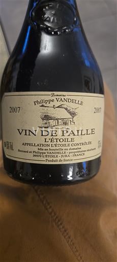 Jura Không được chỉ định Domaine Philippe Vandelle 2007