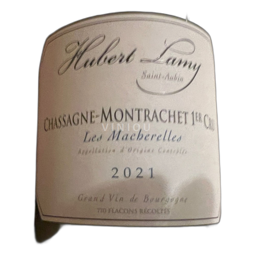 Burgundy Chassagne-Montrachet Premier Cru Domaine Hubert Lamy Les Macherelles 2021