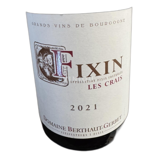 Burgundi Fixin Domaine Berthaut-Gerbet les crais 2021