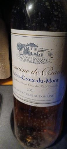 Bordeaux Sainte-Croix-Du-Mont Domaine Barré 2001