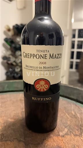 Toscana Brunello di Montalcino Tenuta Greppone Mazzi 2008