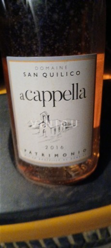 Corse Patrimonio Domaine San Quilico A Cappella 2016