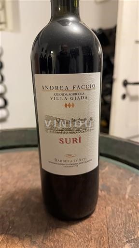 Piemonte Barbera d'Asti Azienda Agricola Villa Giada Surì 2010