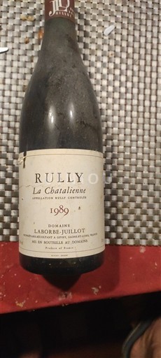 Bourgogne Rully Domaine Laborde-Juillot La Chataliènne 1989
