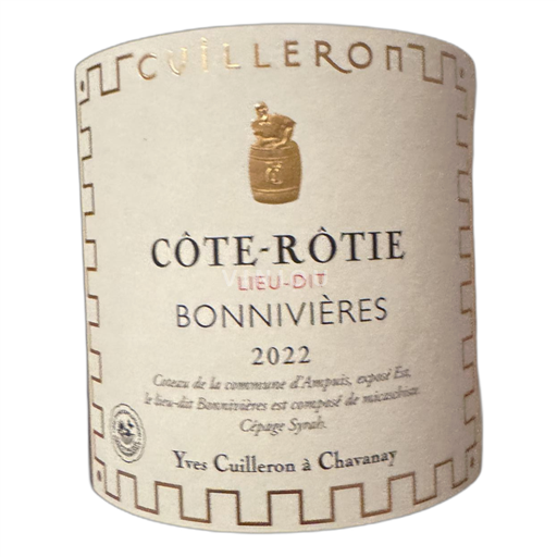 Rhônevallei Côte-rôtie Domaine Yves Cuilleron Bonnivières 2022
