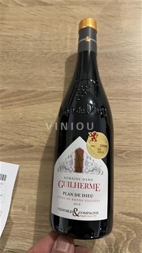 Thung lũng Rhône Không được chỉ định Domaine Dame Guilherme Plan de Dieu 2021