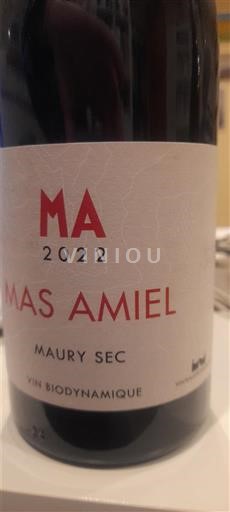 Roussillon Maury sec Mas Amiel 2022