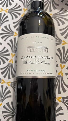 Bordeaux Graves Château Cérons Grand Enclos 2010