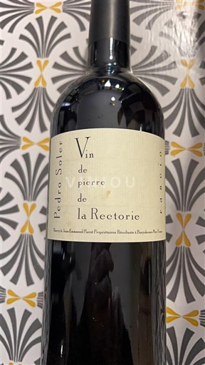 Roussillon Collioure Domaine La Rectorie Vin de pierre Não Sazonado
