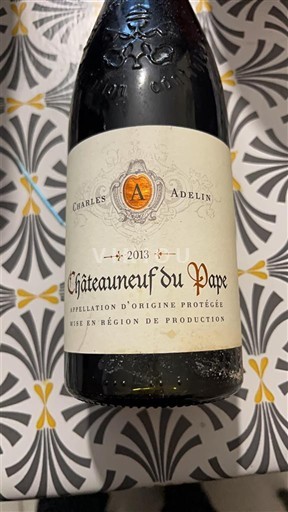 Rona dolina Châteauneuf-du-Pape Charles Adelin 2013