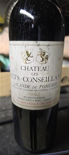 Wijnen Rouge sec Château Les Hauts-Conseillants 1995 Frankrijk Bordeaux Lalande-de-pomerol AOC