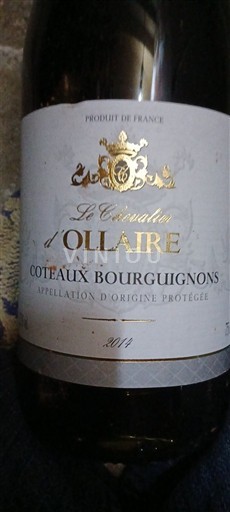 Bourgogne Coteaux bourguignons Le Coteau d'Ollaire 2014