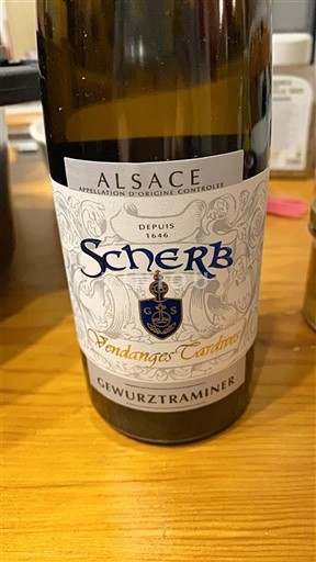 Alsácia Vendanges Tardives Scherb Vendanges Tardives Gewurztraminer 2022