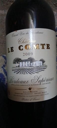 Bordeaux Bordeaux Supérieur Château Le Comte 2009