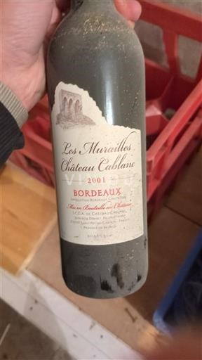 Bordeaux Château Cablanès Les Murailles 2001