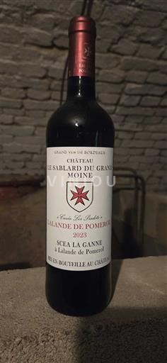 Bordéus Lalande-de-Pomerol Château Le Sablard du Grand Moine Les Poètes 2023