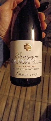 Bourgogne Hautes Côtes de Nuits Marc Rougeot-Dupin Rouge Raisin 2019
