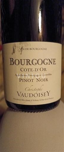 Bourgogne Bourgogne Côte d'Or Christophe Vaudoisey Côte-d'Or Pinot Noir 2022