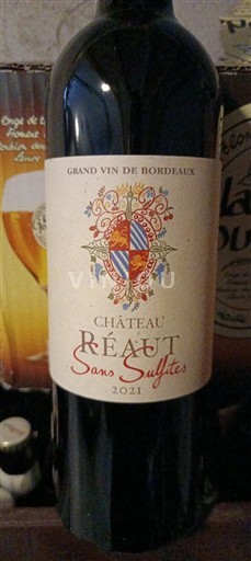Bordeaux Château Réaut Sans Sulfites 2021