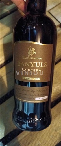 Roussillon Banyuls Grand Cru Les Vignerons de la Cave de l'Abbé Rous (Les Templiers) La Serra 2015