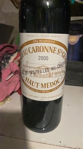 Bordeaux Haut-Médoc Château Caronne Sainte-Gemme 2000