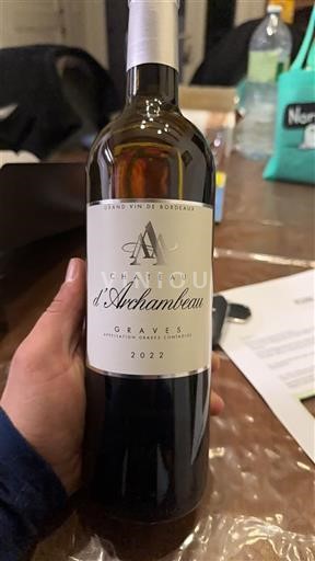 Bordeaux Graves Château Archambeau 2022