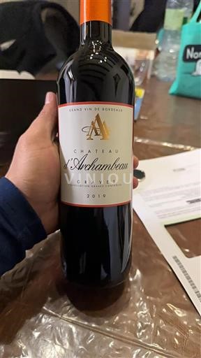 Bordeaux Graves Château Archeambeau 2019