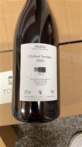 Vale do Loire Anjou Le Clos des Treilles L'Enfant Terrible 2023
