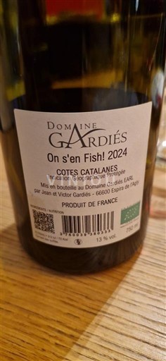 Languedoc in Roussillon Katalonske obale Domaine Gardiés On s'en Fish! 2024