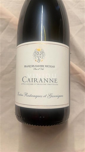Thung lũng Rhône Cairanne François-Xavier Nicolas Entre Restanques et Garrigues 2024