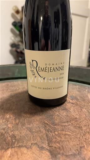 Vallée du Rhône Côtes-du-rhône-villages Domaine Rémejeanne Les Genévriers 2018