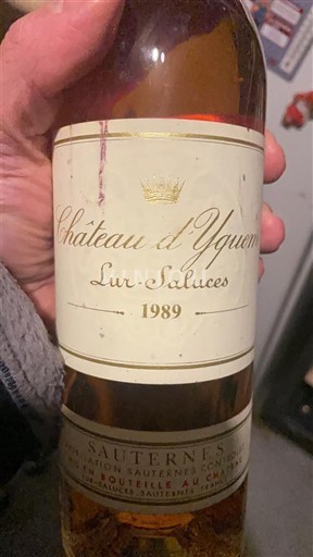 Bordeaux Sauternes Grand Cru Château Yquem 1989