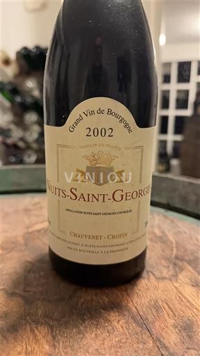Vini Rouge sec Chauvenet-Chopin 2002 Francia Borgogna Nuits-Saint-Georges AOC