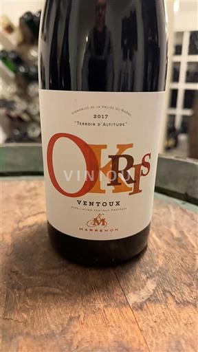 Thung lũng Rhône Ventoux Marrenon Oris 2017