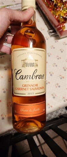 Languedoque Languedoc Cambras Grenache Cabernet Sauvignon 2015